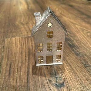 Bath and Body Works Metal Silver Tin House Nightlight Wallflower Fragrance Plug